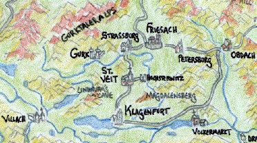 Map of Carinthia