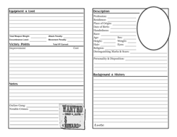 Boot Hill Character Sheet p2